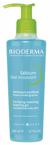 BIODERMA fotografija proizvoda, Sebium Gel moussant F200ml, pjenasti gel za tuširanje za masnu kožu